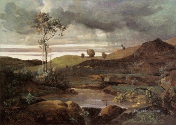 Jean Baptiste Camille Corot Painting - La Campaña Romana en invierno Plein Air Romanticismo Jean Baptiste Camille Corot